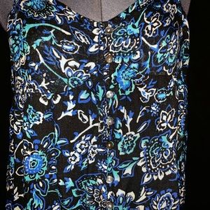 SUMMER 🌴 Floor Length Blue Patterned Dress